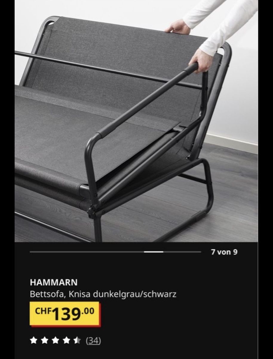 Sofas: Ikea Klappbett Sofa Couch Gratis  – Gebraucht aus Bad Zurzach von Goodshoppingforyou 4