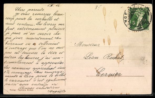 Cartes postales: AK Langenthal, Kirche mit Hinterberg – D'occasion à Berlin par bartko-reher 1