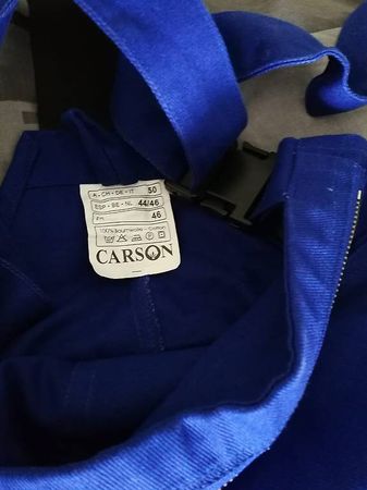Dunkelblaue Latzhose Carson Gr. 50, Frühlingskollektion 2024