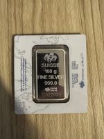PAMP Suisse Silberbarren 100g Reinheit 999.0 neu