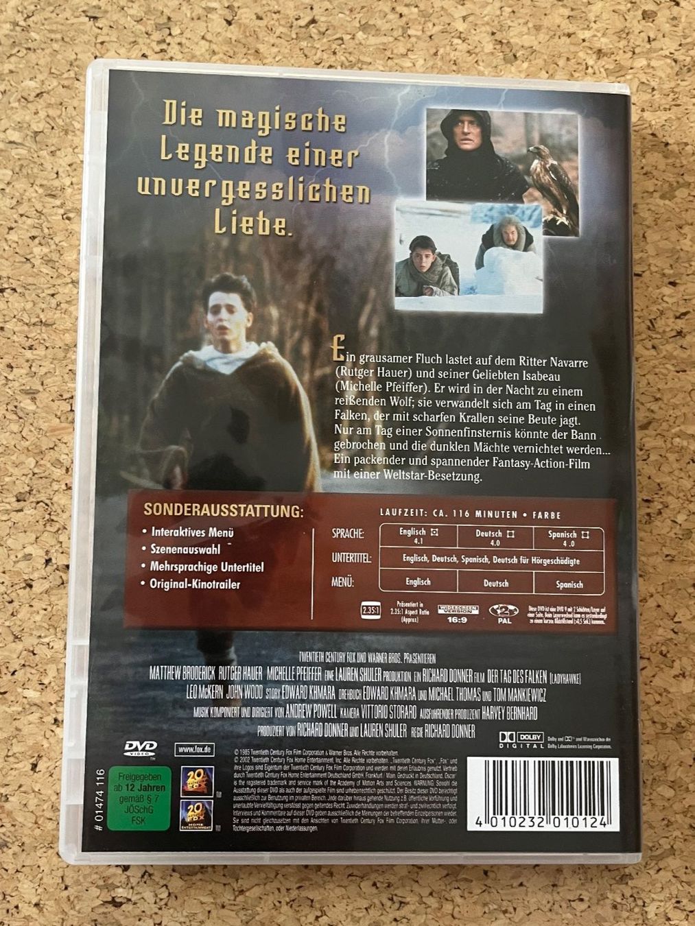 Tutti i DVDs: DVD "Der Tag des Falken" – Usato da Grosswangen venduto da Vita500 1