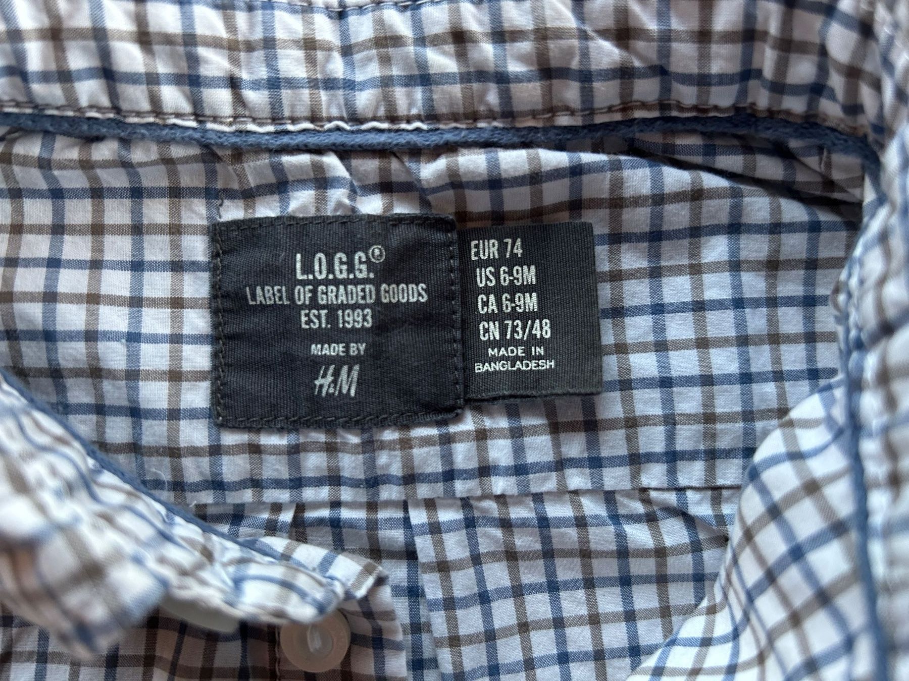 H&M Camicie, Top & T-shirt: Kariertes Baby Hemd Grösse 74 – Usato da Grosswangen venduto da che_gr 1