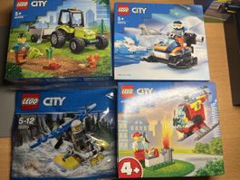 LEGO CITY 4er Set 60390 60376 60318 30359 neu