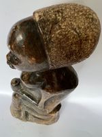 Afrikanische Steinskulptur aus Verdite 31 cm Handarbeit alt