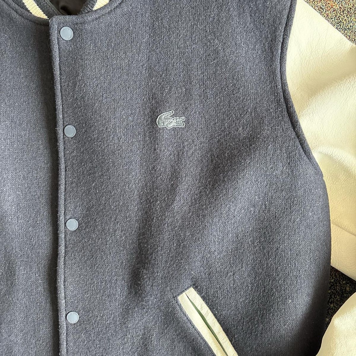 Lacoste Giacche: Lacoste College Jacke Leder Gr. L – Usato da Zürich venduto da kleinervogel 2