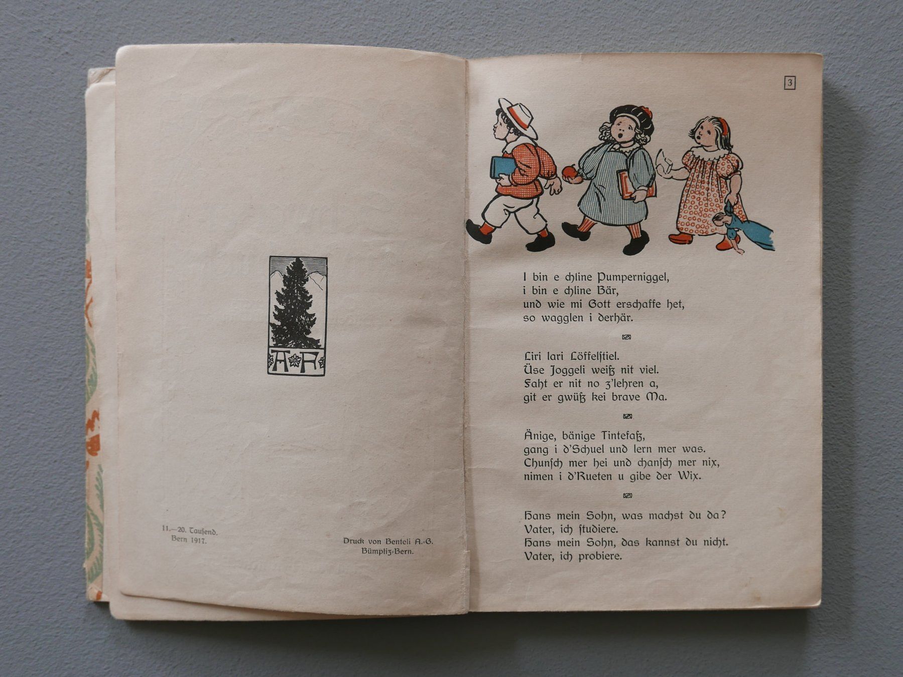 Libri: ANTIKES SCHWEIZER KINDERBUCH VON 1917 – Usato da Balgach venduto da Zwischenraum 3