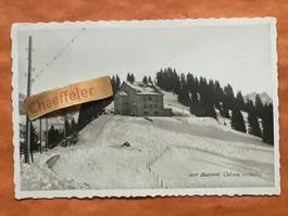 Alte Winter-Postkarte von Bretaye, Cabane militaire, 1935