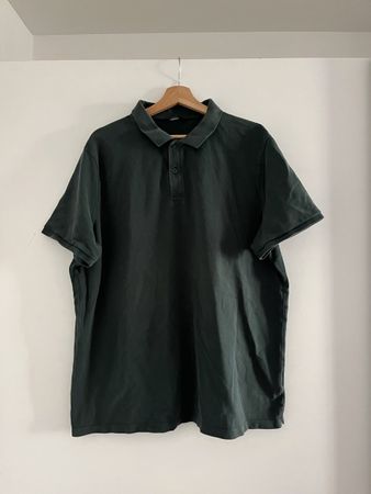 Dunkelgrünes Polo T-shirt Männer 