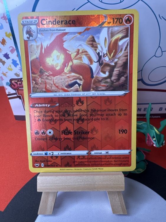 POKÉMON / Cinderace / Sword & Shield / Reverse 🇺🇸 (Gebraucht) in ...