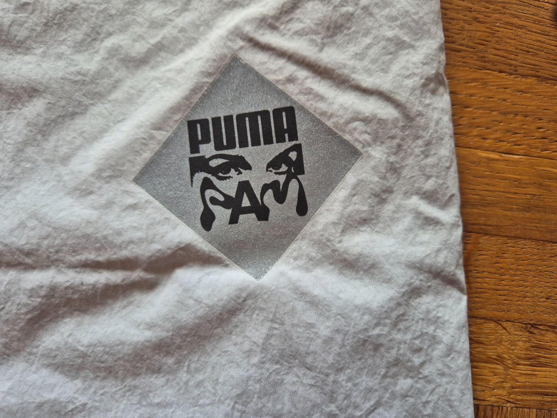 Puma Pantaloni: Puma PAM Laufhose Gr. M, hellgrau – Usato da Lohn-Ammannsegg venduto da Ricarda72 2