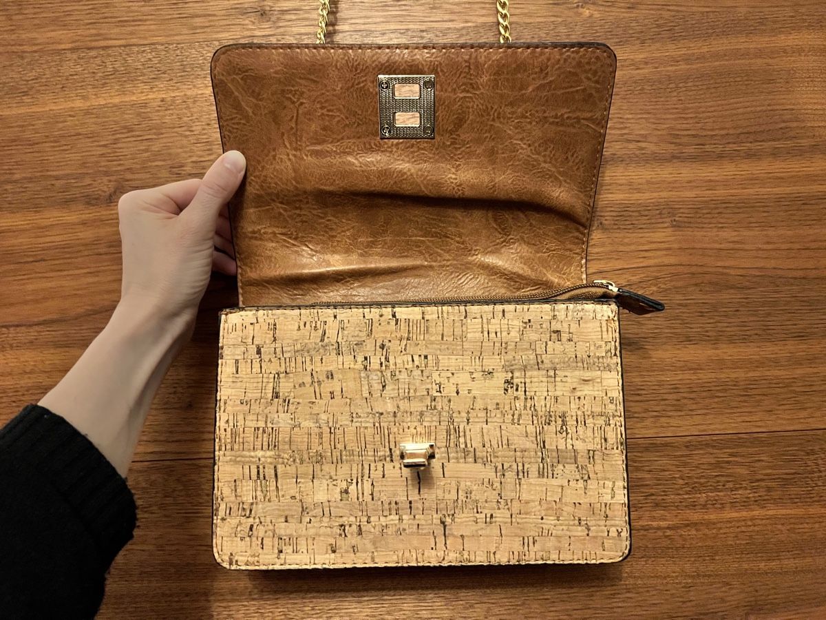 Borse da donna: Kork-Handtasche mit Muster, neuwertig – Nuovo (secondo la descrizione) da Zürich venduto da len_2rmp 2