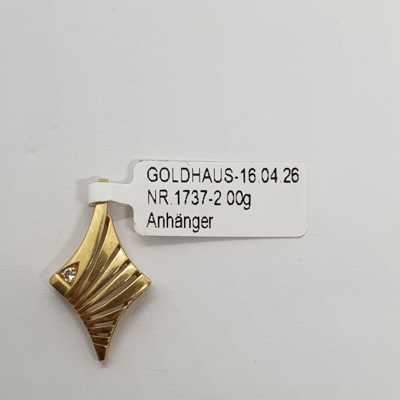 Anhänger: Echt 18K Gold - Brilliant Anhänger – Gebraucht aus Luzern von Luzern-Goldhaus 4