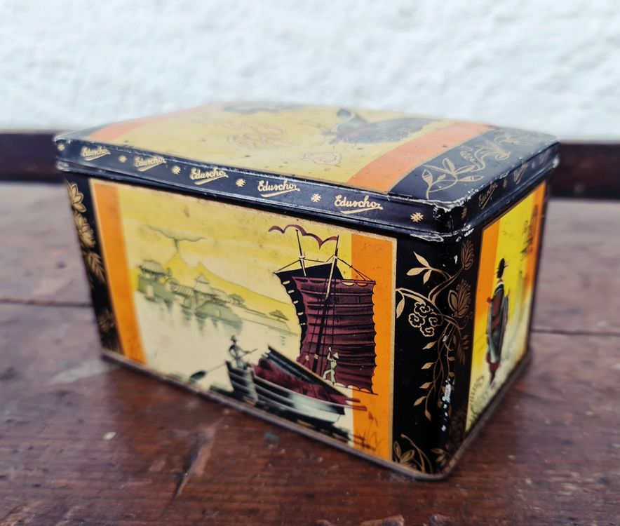 Antike Blechdose Eduscho Kaffee Tee Dose Box Kaufen auf Ricardo