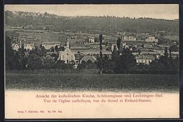 Leubringen-Biel, Teilansicht mit Katholi