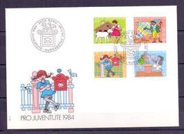 CH FDC Pro Juventute Satz 1984