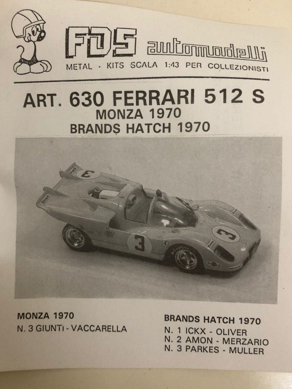 Ferrari Modellini d'auto: FDS-Kit Ferrari 1/43 – Nuovo (secondo la descrizione) da Muttenz venduto da Gucci2005 2