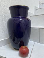 Langenthaler Porzellan Vase gross , Kobaltblau.