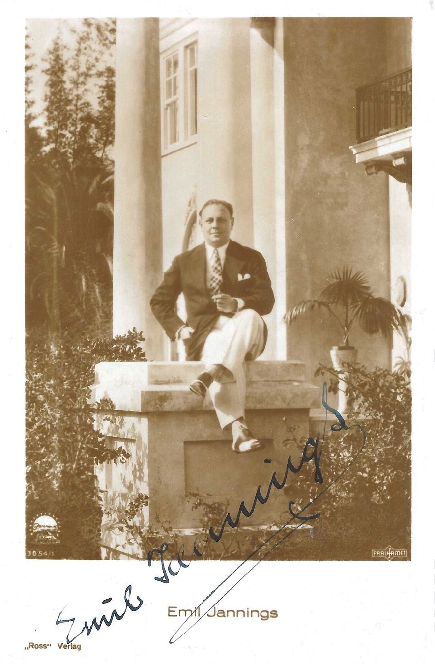 Autografi: EMIL JANNINGS original Autogramm – Usato da Guntershausen venduto da sign4me
