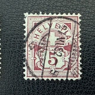 Tutti i francobolli: Ziffermuster 1882, "Weisses Papier", gestempelt – Usato da Stallikon venduto da HILDECH1 3