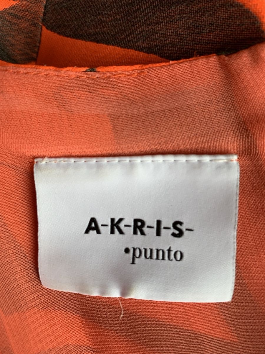Akris Kleider: AKRIS: Extravagantes, orange gemustertes Kleid, 36 – Neu (gemäss Beschreibung) aus Luzern von designluzern 5