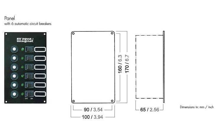 Steuerung: Aqua Signal, Control Panel 6fach 12/24V Marineschalter – Gebraucht aus Oberbalm von Drake60 7