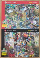 Heye 2x 1000 Teile Puzzle eBoy London & New York PIXORAMA