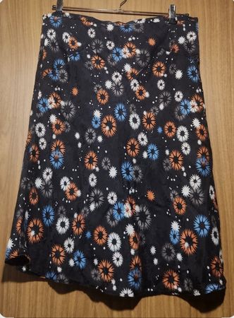 Jupe soie  imprimée fleurie taille L La Redoute