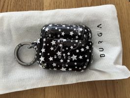 Burga AirPods Pro3 Hülle schwarz weiss mit Muster