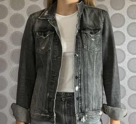 Graue Pepe Jeans Jeansjacke
