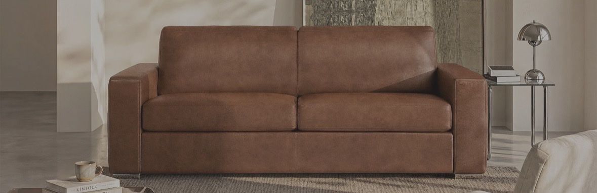 Sofas: Büffelledersofa, Schlafsofa 3-Sitzer – Neuf (Voir description) à Mörel par GauloisesCaporal