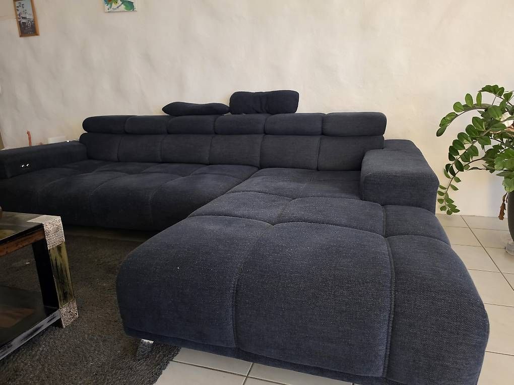 Sofas: Eckcouch zu verkaufen anthrazit Blau  – Gebraucht aus Niederglatt ZH von sma_ln6s 3