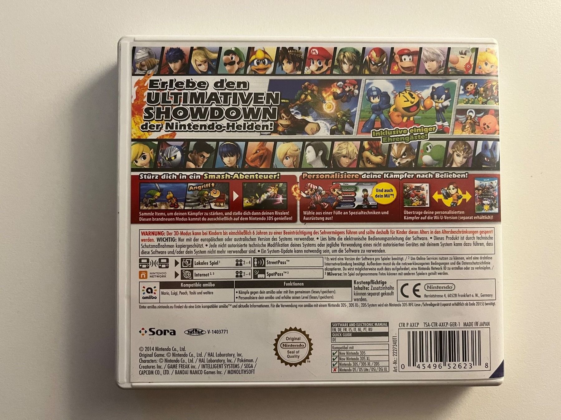 Nintendo Giochi: Super Smash Bros Nintendo 3DS – Usato da Zürich venduto da DoktorDer 3