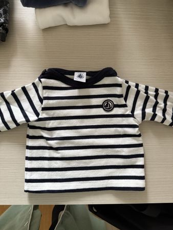 Petit Bateau maglia a righe neonato/a, taglia 3 mesi