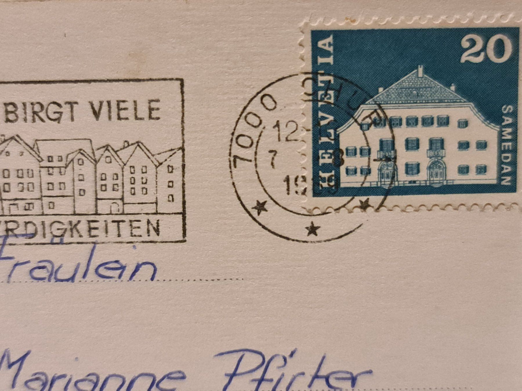 Cartoline postali: Ansichtskarte Chur Hof 1969 – Usato da Dintikon venduto da Vexi 1