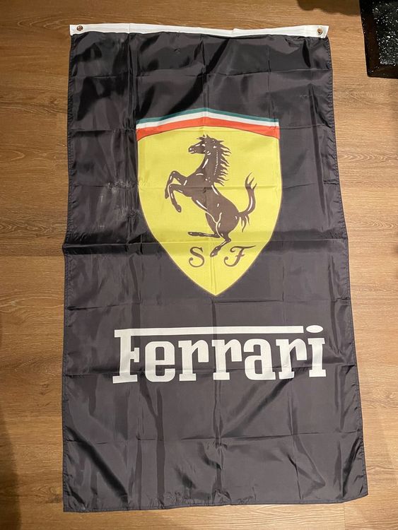 Ferrari, Agip, Champion, Shell Fahnen im Rucksack (Gebraucht) in ...