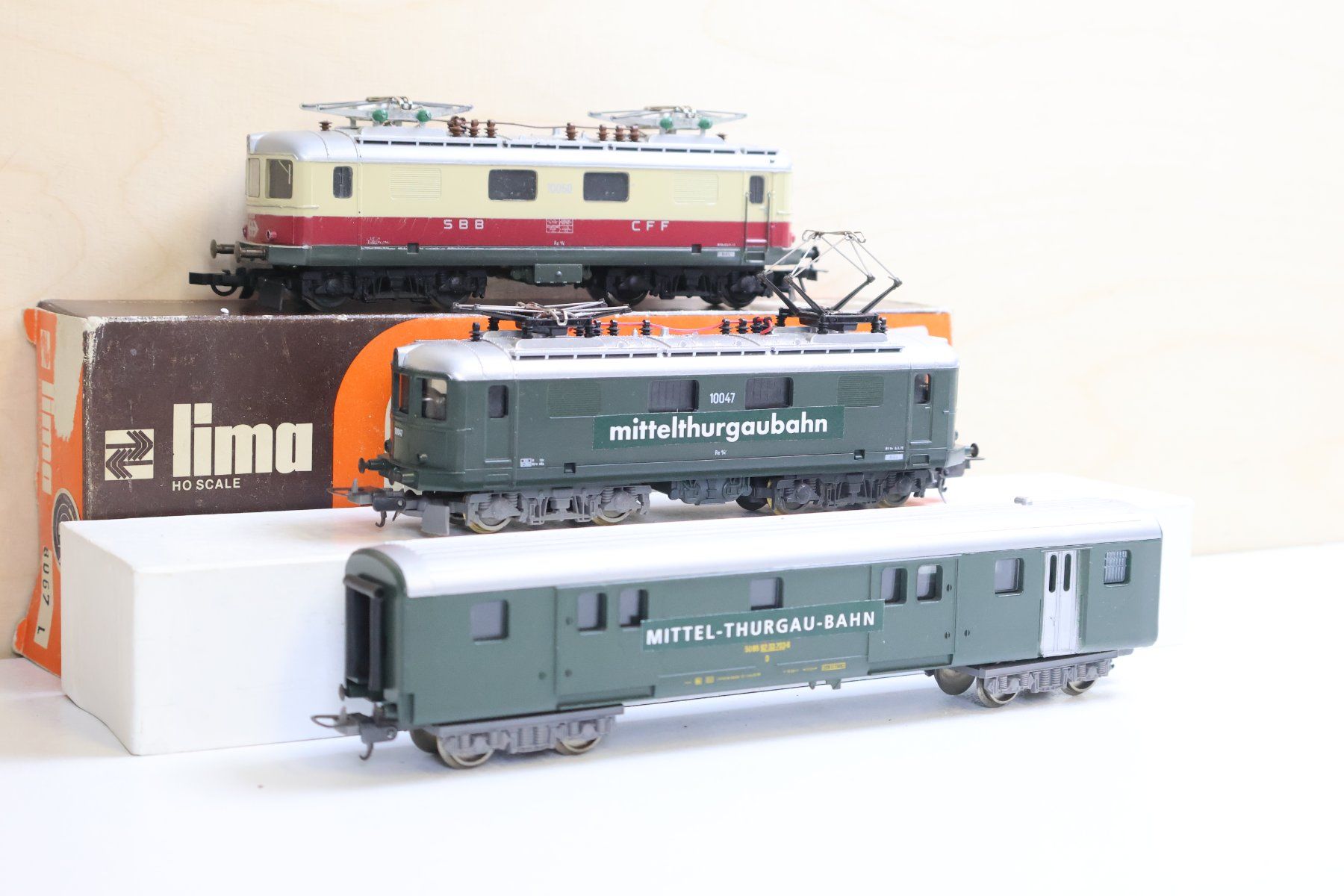 Lima Modellini di ferrovie: Lima Thurgau/TEE Doppelpack 2 x SBB Re 4/4 E-Lok H0 DC – Usato da Winterthur venduto da Monstera 5