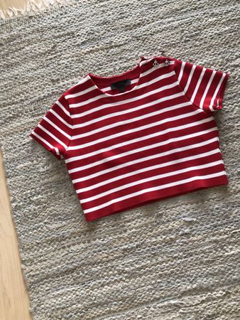 Zara T-Shirt, rot-weiss gestreift .Grösse m,neu