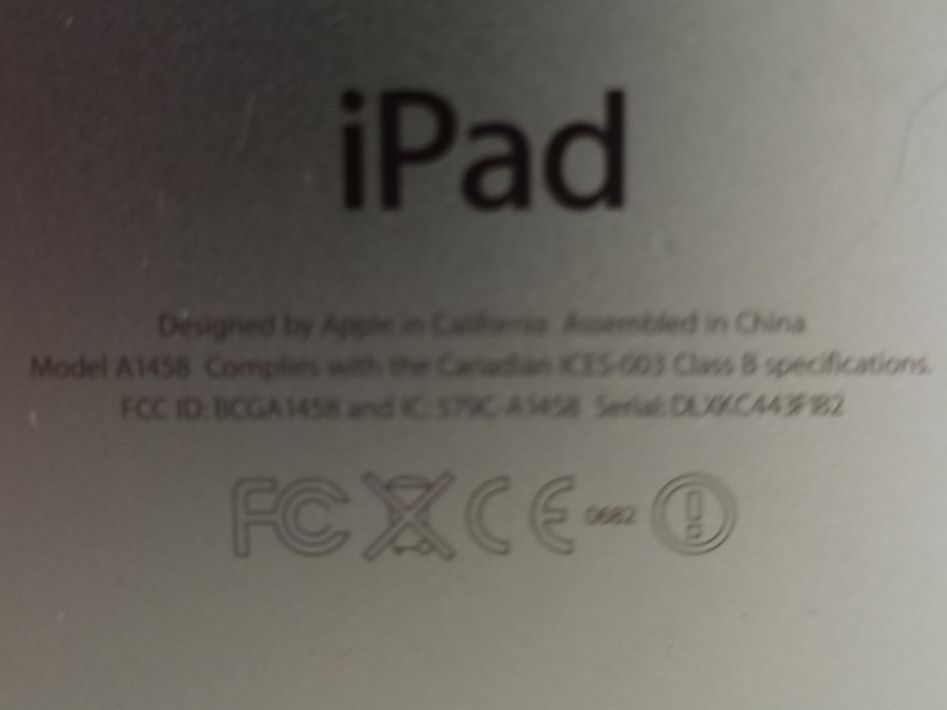 Apple Tablet PC: Apple iPad A1458 – Difettoso da Oberweningen venduto da mar_87mx 9
