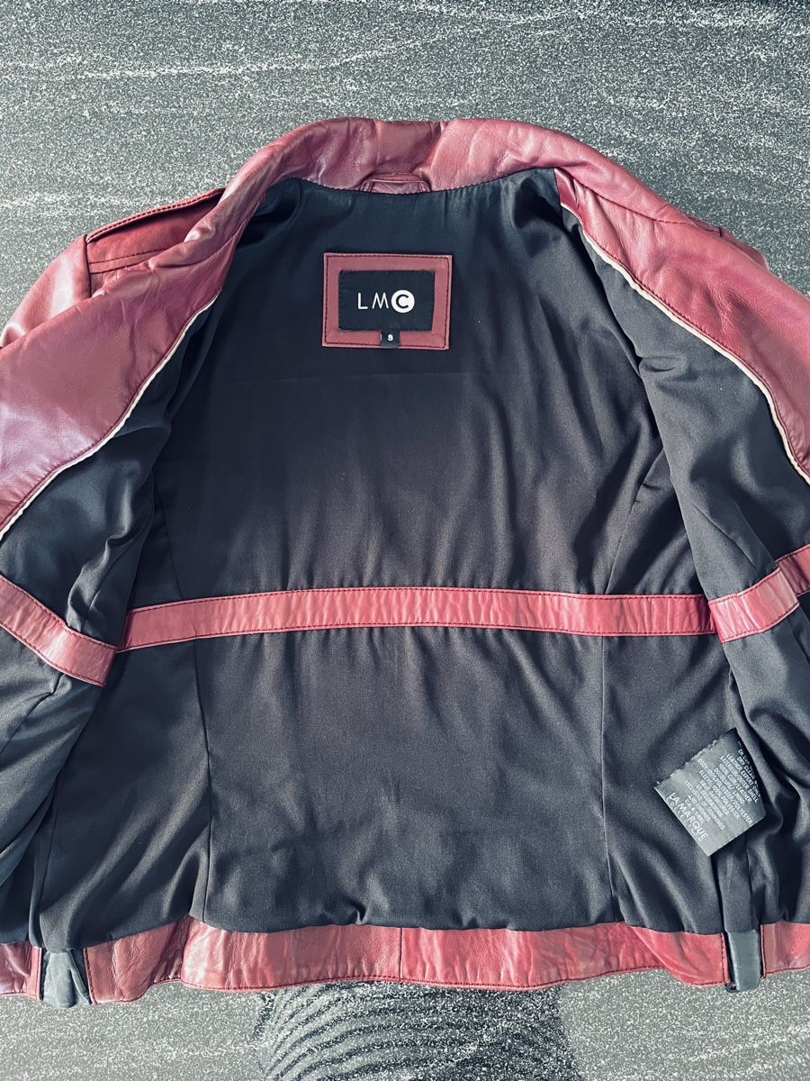 Giacche: Damen Bikerjacke Leder, Grösse S - Farbe Plum – Usato da Neuhausen venduto da Ann.Drea 6