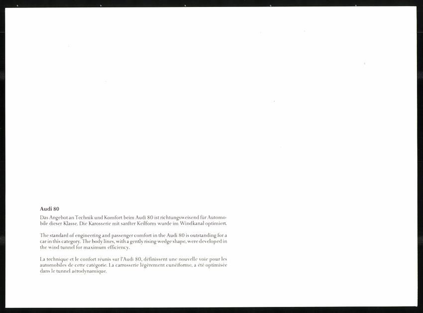Fotografie & Manifesti: Fotografie Auto Audi 80, Limousine mit e – Usato da Berlin venduto da bartko-reher 1