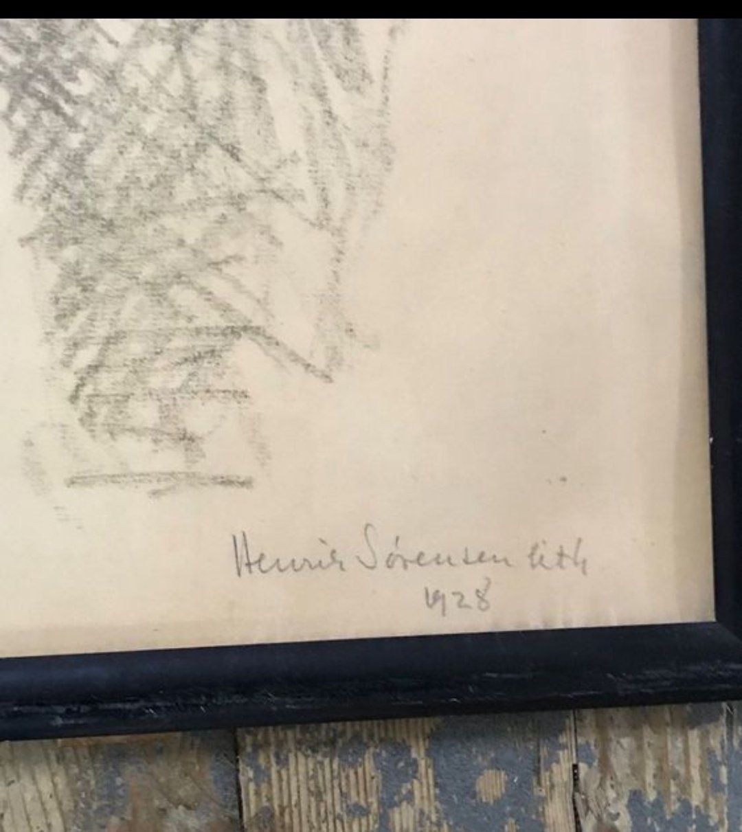 Wandtafeln: Dessin signé , 77 x 56 cm – Gebraucht aus Genève von Octo-puces 1