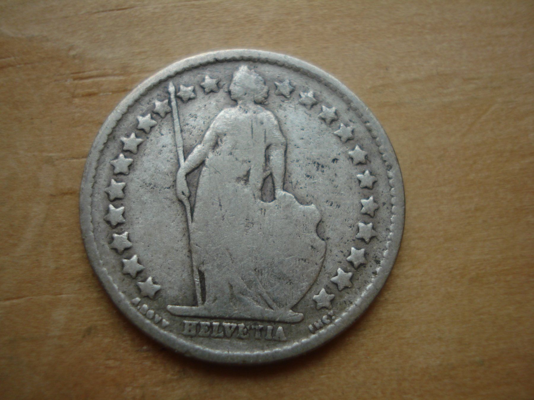 Alle Münzen: (N) 1/2 Franken 1908 – Gebraucht aus Erlach von Net-Coins 1