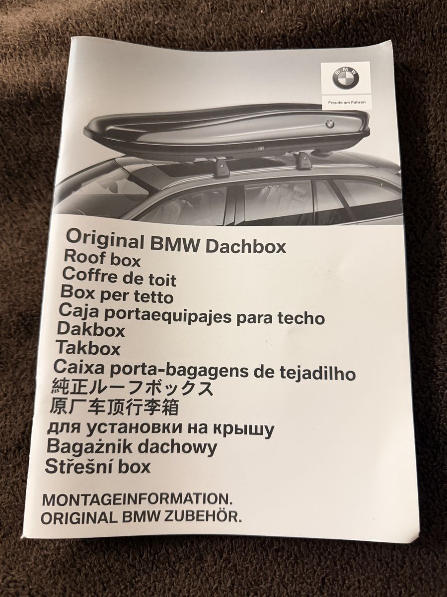Box da tetto: Original BMW Dachbox 520 mit Dachträgern – Usato da Wagenhausen venduto da Cat81blau 3