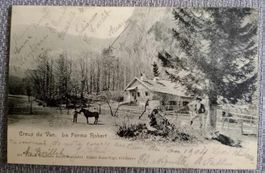 Carte postale / Creux du Van - la ferme Robert 1904