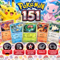 Pokemon MEW 151 Karten Auswahl Deutsch Einzelkarten 001–160