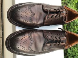 Ralph Lauren brown derby brogue shoes EU 41
