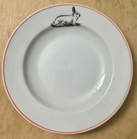 Langenthal Porzellan Kaninchen Suppenteller 1950