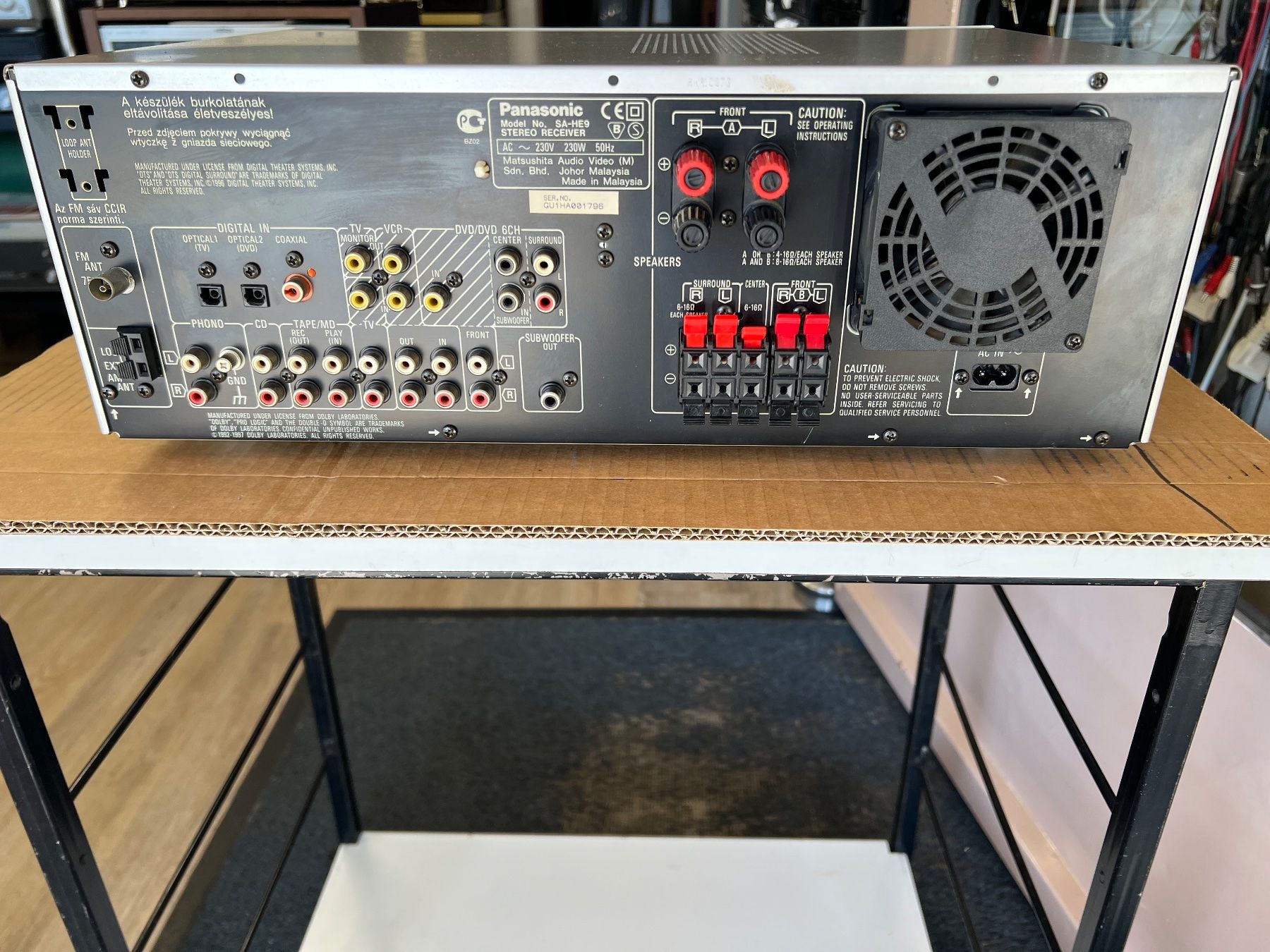 Panasonic Home Cinema: Panasonic AV Control Receiver SA-HE9 gebraucht silber – Usato da Gebenstorf venduto da Secondtronik 5