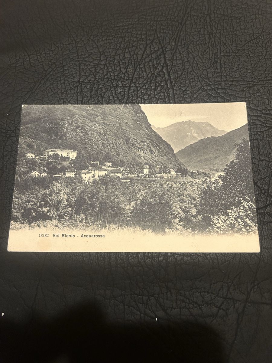 Ansichtskarten: Val Blenio, Acquarossa 1909 – Gebraucht aus Breganzona von Milesbo