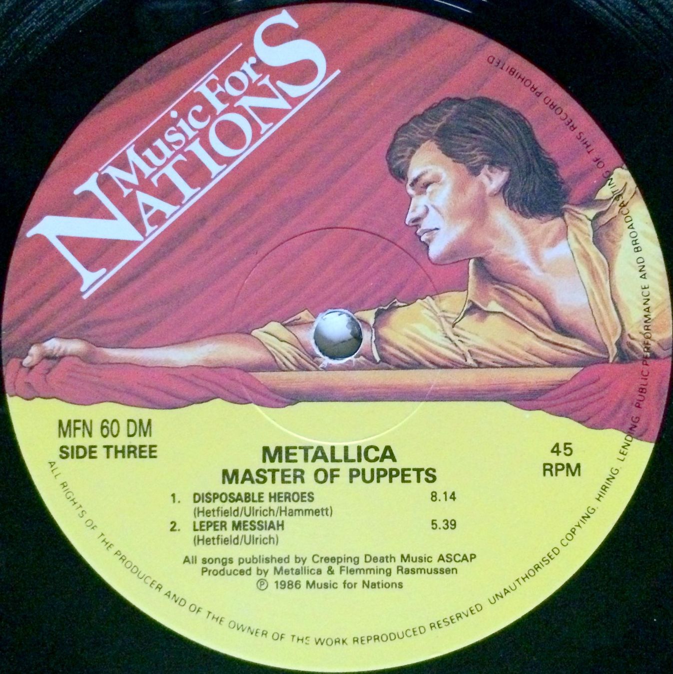 Dischi in vinile: METALLICA - MASTER OF PUPPETS – Usato da Bottens venduto da hotter-than-hell 3